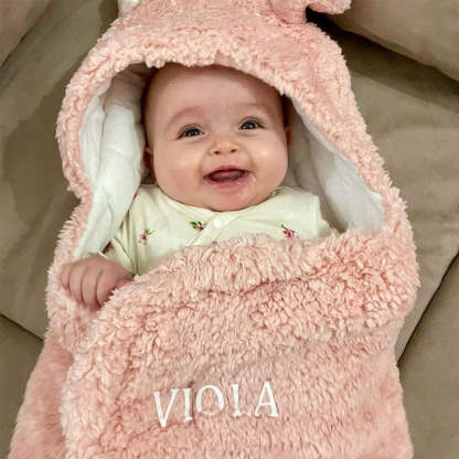 Personalized Bunny Baby Swaddle