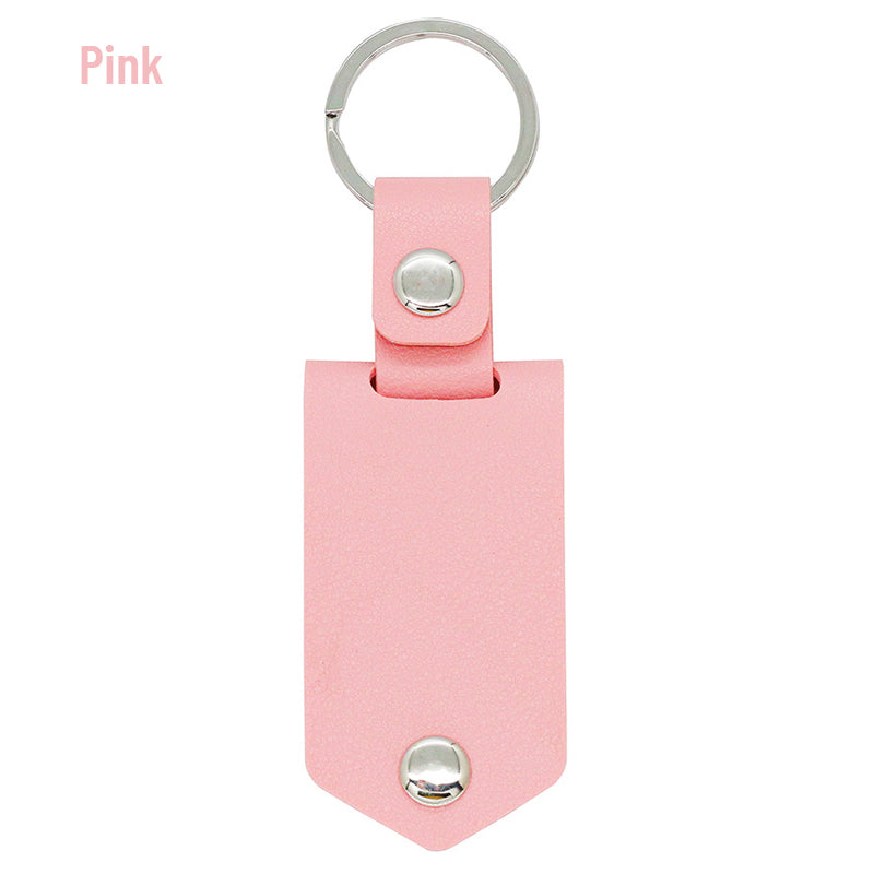 Personalisierter Schlüsselanhänger aus Leder mit Foto und Text als Geschenk zum Jahrestag für Paare