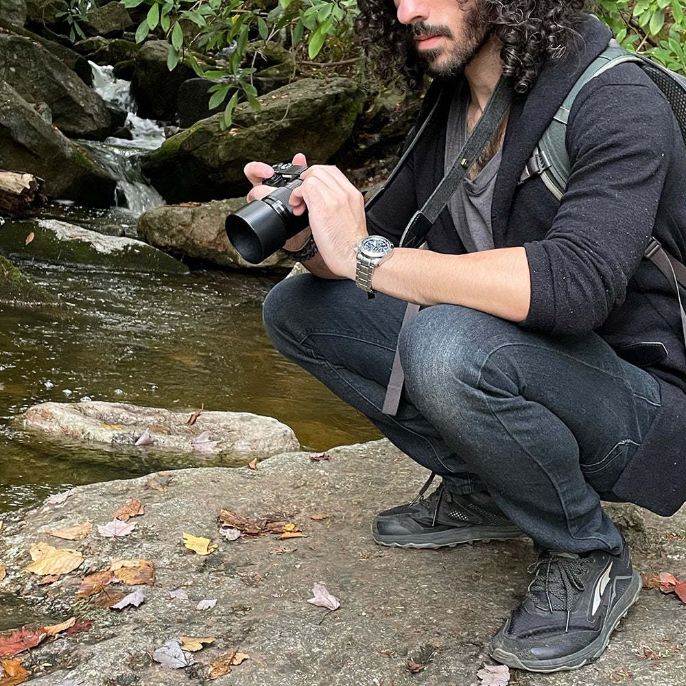 Personalisiertes handgefertigtes Leder Patch Kameraband