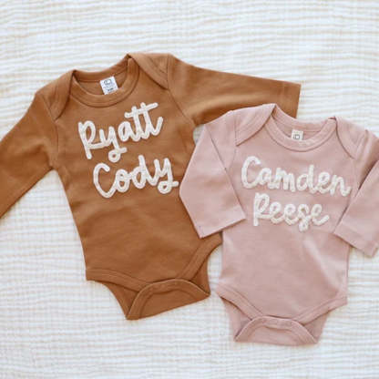 Personalised Baby Embroidered Bodysuit