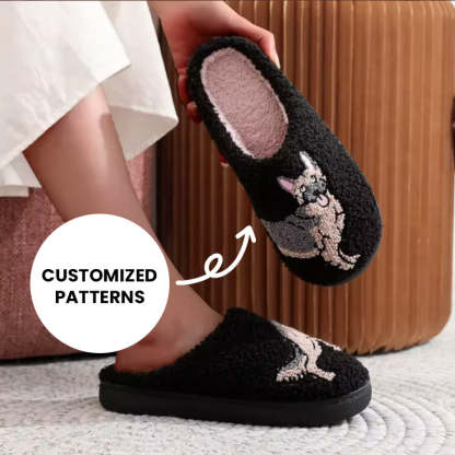 Personalized Pet Photo Embroidered Slippers
