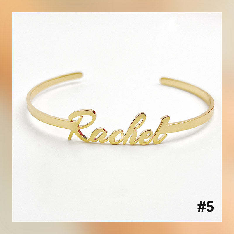 Bracelet personnalisé avec lettre de nom