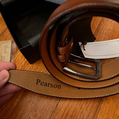 Personalisierter Vintage handgefertigter Ledergürtel