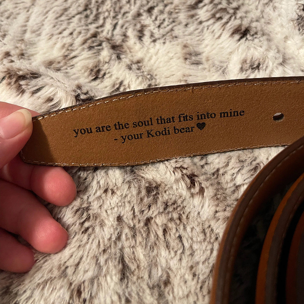 Personalisierter Vintage handgefertigter Ledergürtel