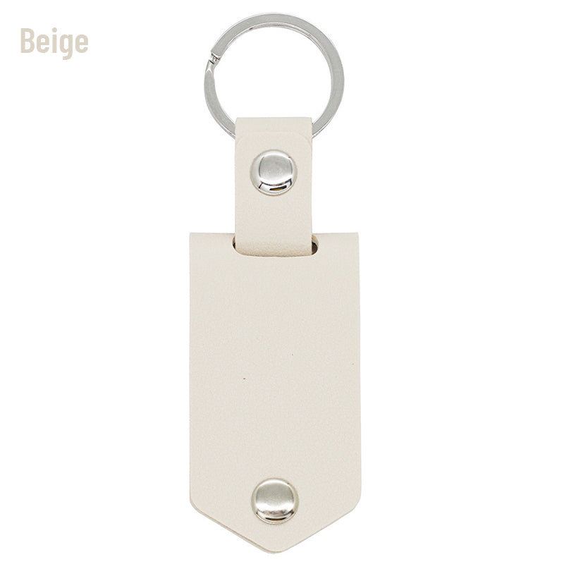 Personalisierter Schlüsselanhänger aus Leder mit Foto und Text als Geschenk zum Jahrestag für Paare