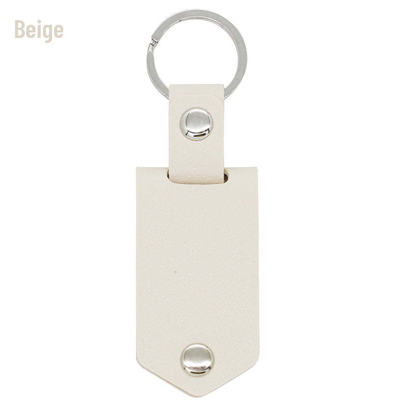 Personalisierter Schlüsselanhänger aus Leder mit Foto und Text als Geschenk zum Jahrestag für Paare