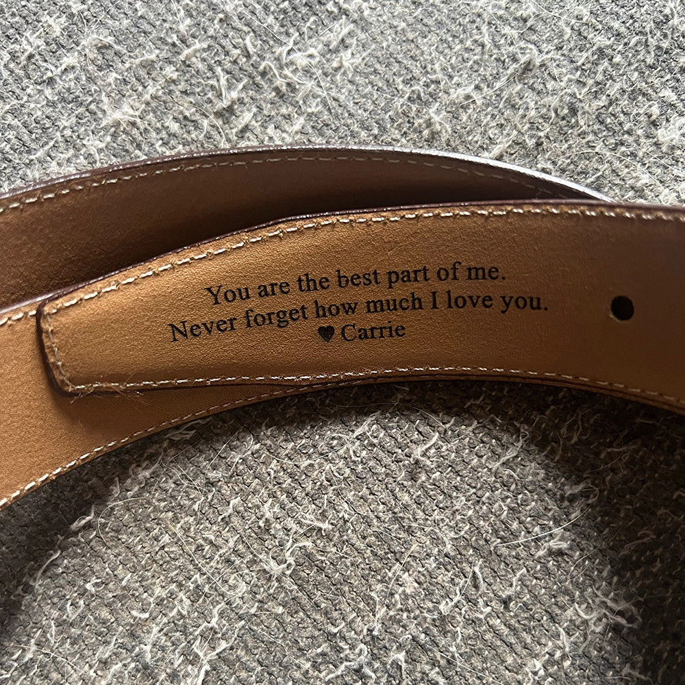 Personalisierter Vintage handgefertigter Ledergürtel