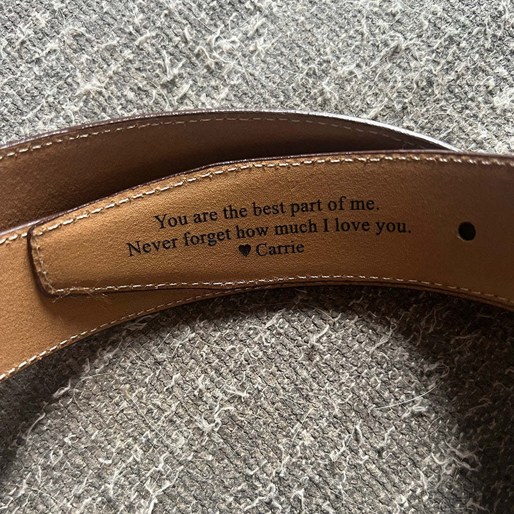 Personalisierter Vintage handgefertigter Ledergürtel