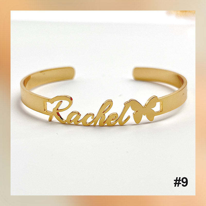 Bracelet personnalisé avec lettre de nom