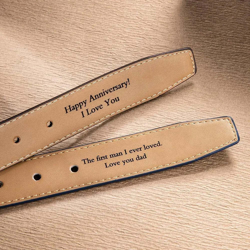 Personalisierter Vintage handgefertigter Ledergürtel