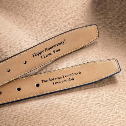 Personalisierter Vintage handgefertigter Ledergürtel