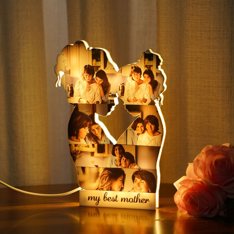 Personalisierte Mutter-Tochter Foto-Puzzle-Lampe von der Tochter zur Mutter