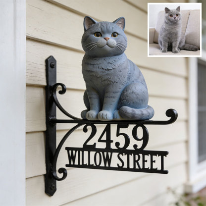 Personalisiertes Türschild mit Haustierfoto – Wo die Liebe an der Tür wartet