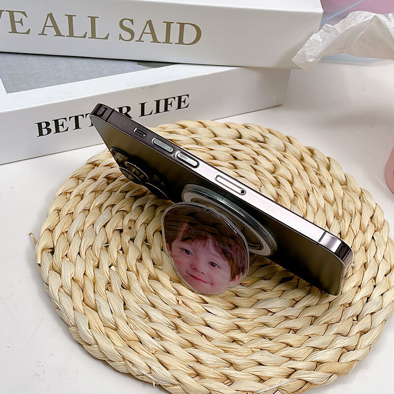 Personalisierter Telefongriffhalter mit Haustiergesicht für Tierliebhaber