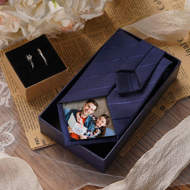 Custom Photo Tie Simple Gift for Dad