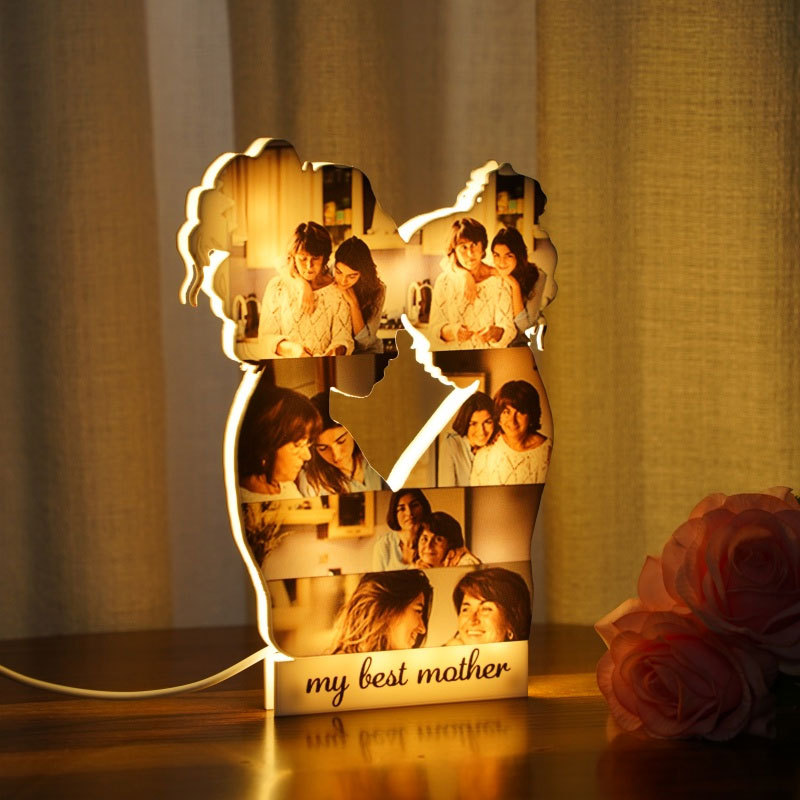 Personalisierte Mutter-Tochter Foto-Puzzle-Lampe von der Tochter zur Mutter