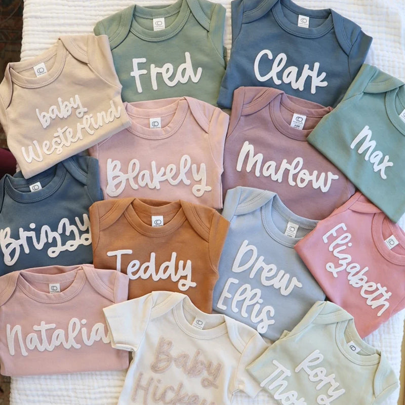 Personalised Baby Embroidered Bodysuit