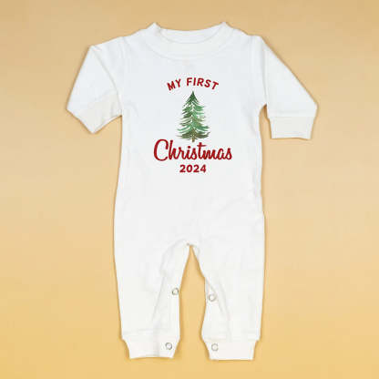 Personalised Baby Christmas Pajama Set