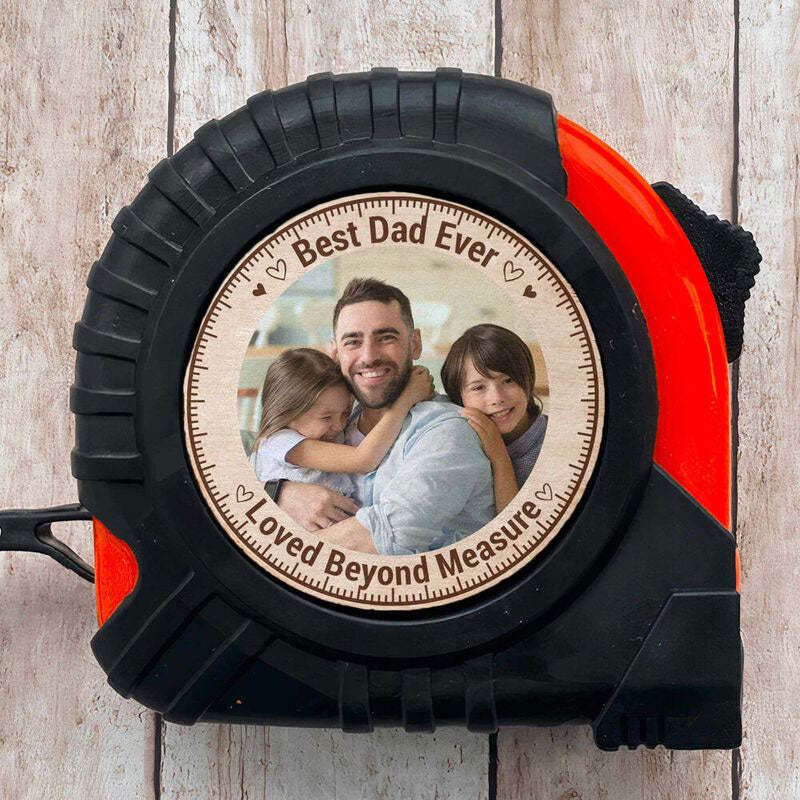 A Hero In Every Heart - Customized Personalized Family Measuring Tape - Father's Day Gift for Dad