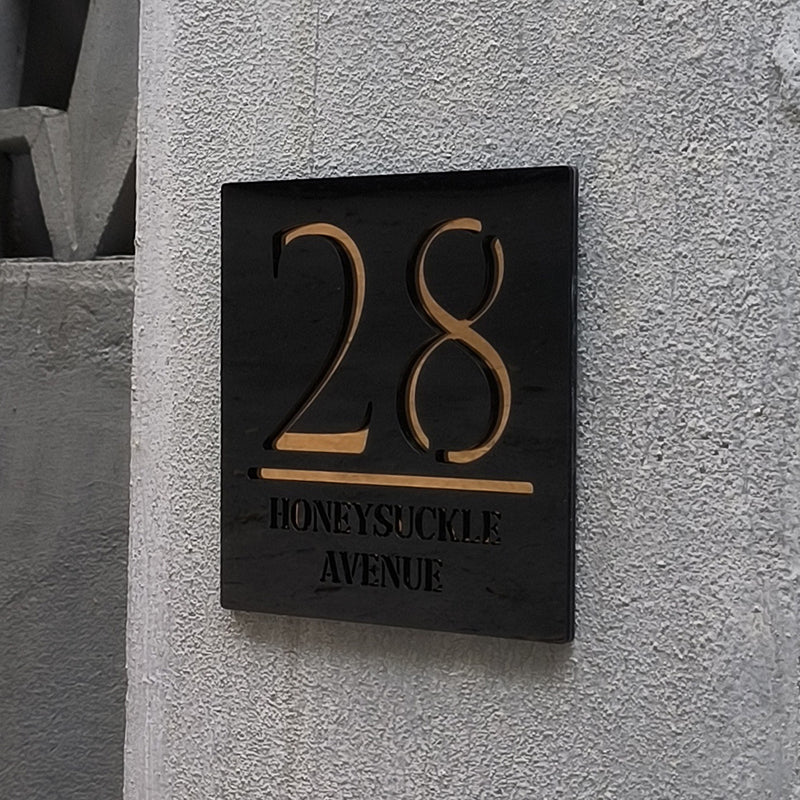 Custom Door Number Sign Plaque