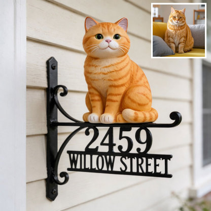 Personalisiertes Türschild mit Haustierfoto – Wo die Liebe an der Tür wartet