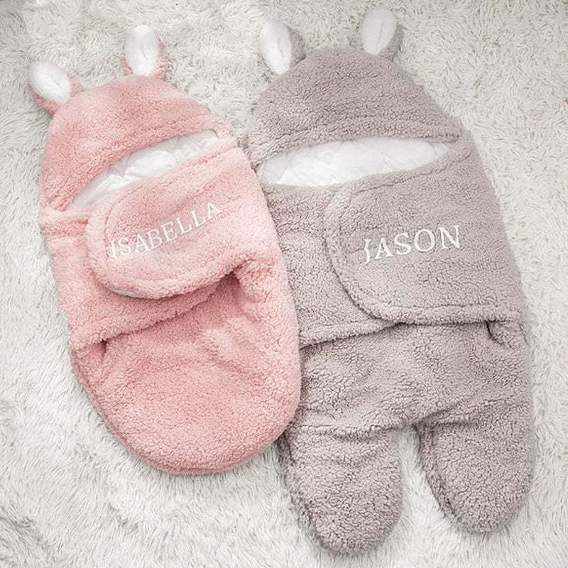 Personalized Bunny Baby Swaddle