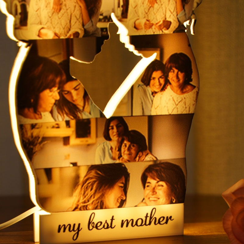 Personalisierte Mutter-Tochter Foto-Puzzle-Lampe von der Tochter zur Mutter