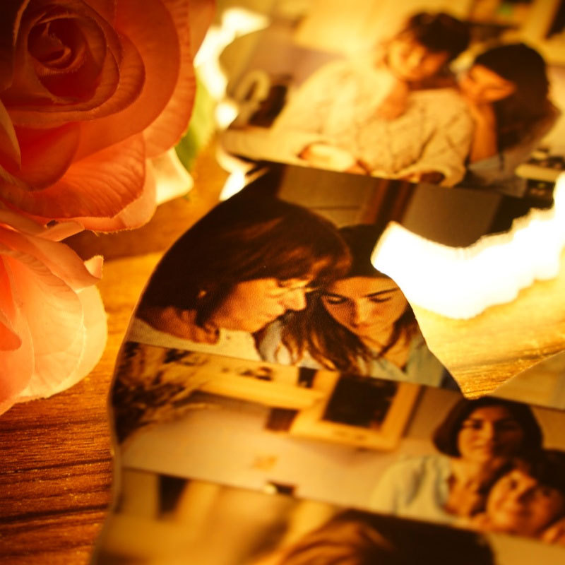 Personalisierte Mutter-Tochter Foto-Puzzle-Lampe von der Tochter zur Mutter