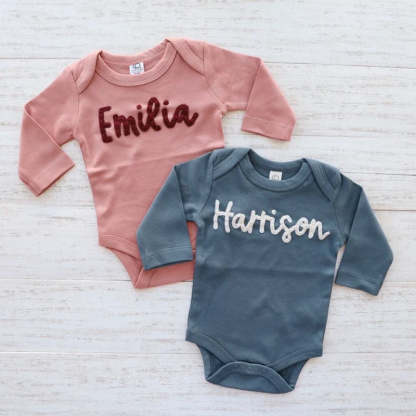 Personalised Baby Embroidered Bodysuit