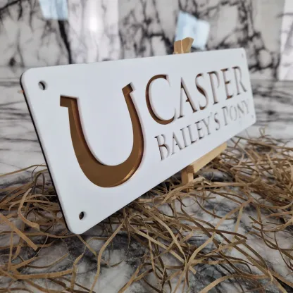 Plaque Nom Personnalisée Découpée au Laser