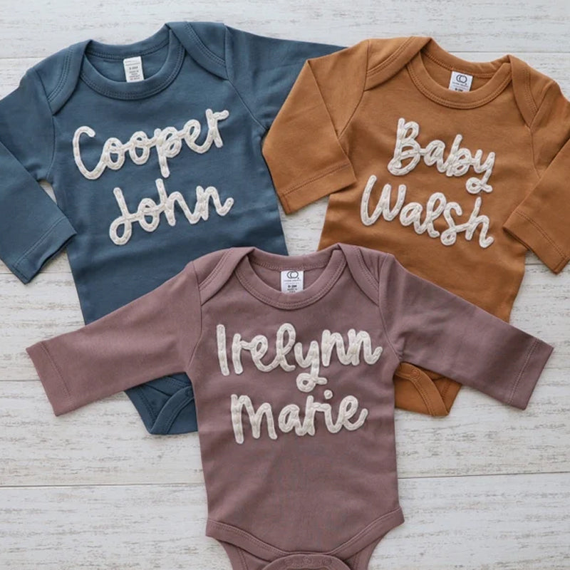 Personalised Baby Embroidered Bodysuit