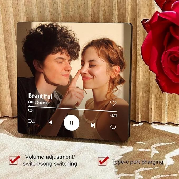 Customized Music Fridge Magnet Personalised Photo Fridge Magnet Can Play Songs