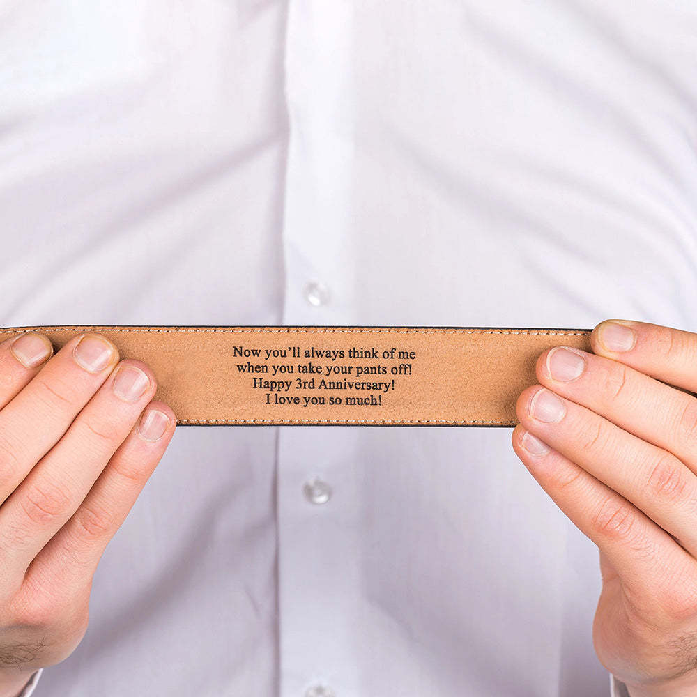 Personalisierter Vintage handgefertigter Ledergürtel