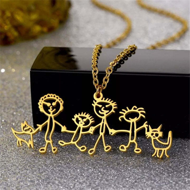 DIY Customized Kinder Cartoon Halskette