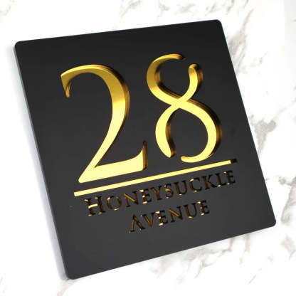 Custom Door Number Sign Plaque