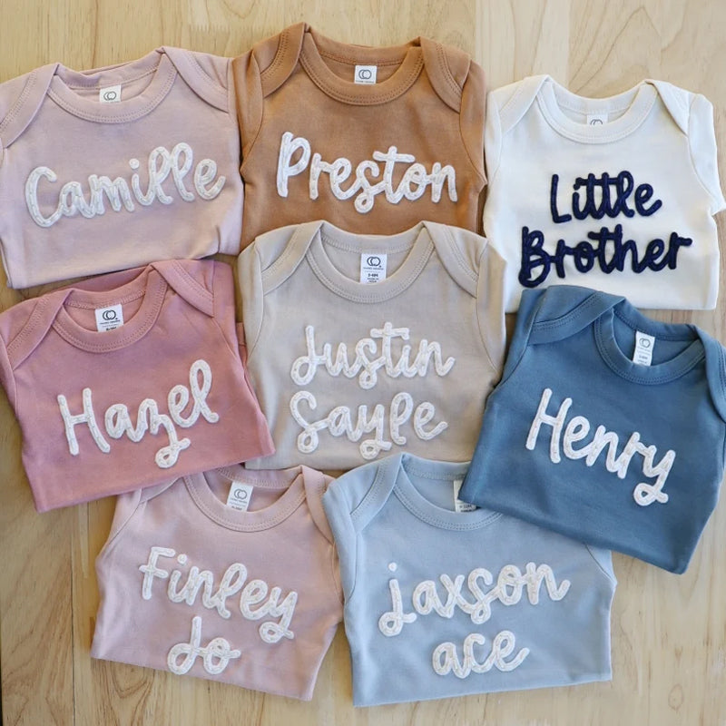 Personalised Baby Embroidered Bodysuit