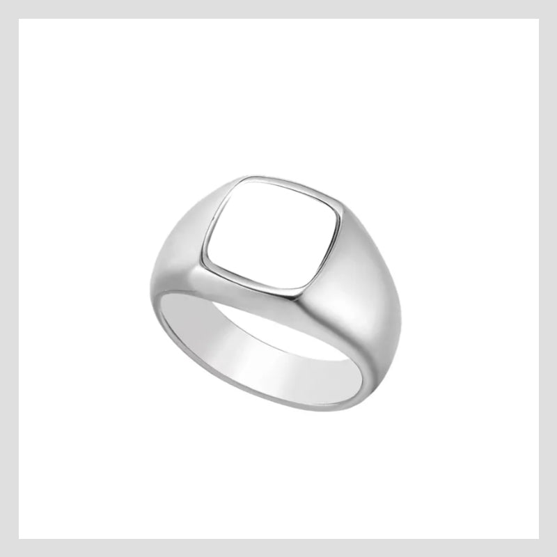 Je T'aime Pour Toujours - Bague Carrée Personnalisée À Télécharger Pour Couple