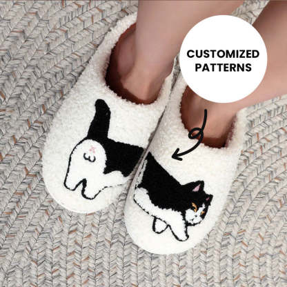 Personalized Pet Photo Embroidered Slippers