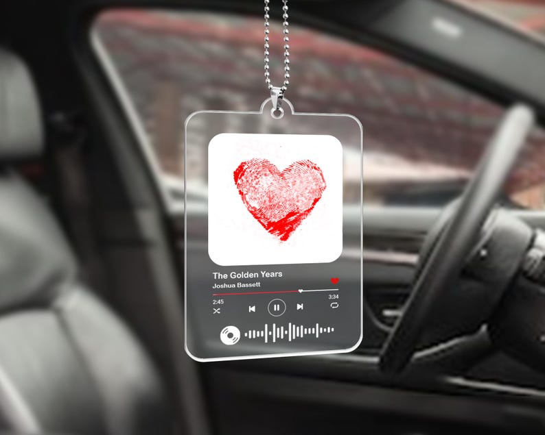 Personalisierter Schlüsselanhänger mit Fingerabdruck-Herz für Paare