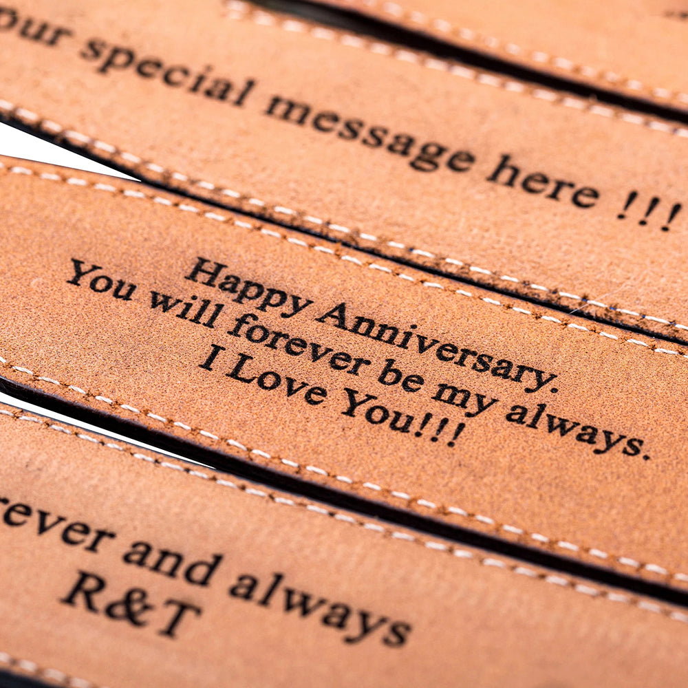 Personalisierter Vintage handgefertigter Ledergürtel