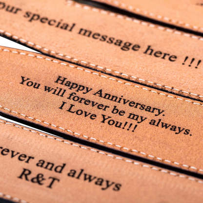 Personalisierter Vintage handgefertigter Ledergürtel