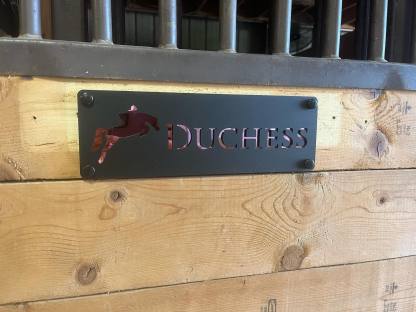 Plaque Nom Personnalisée Découpée au Laser