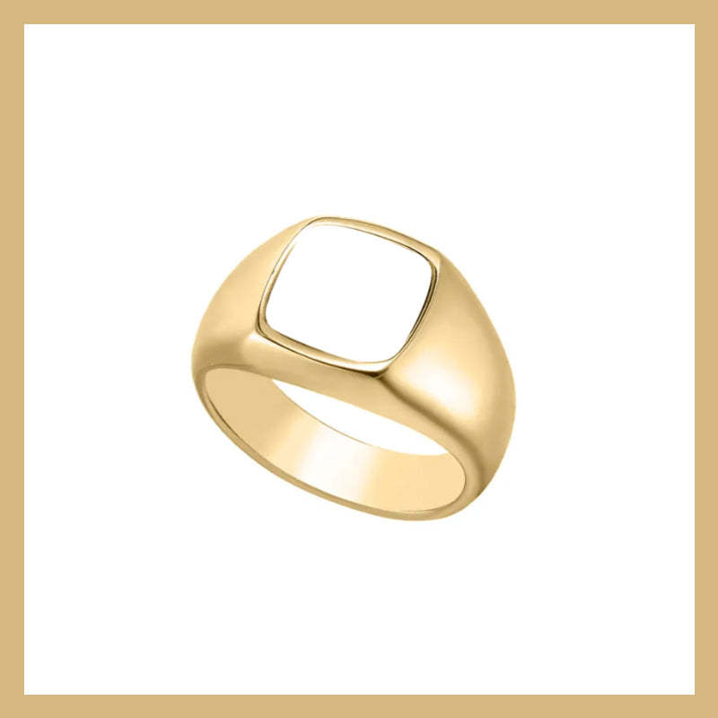 Je T'aime Pour Toujours - Bague Carrée Personnalisée À Télécharger Pour Couple