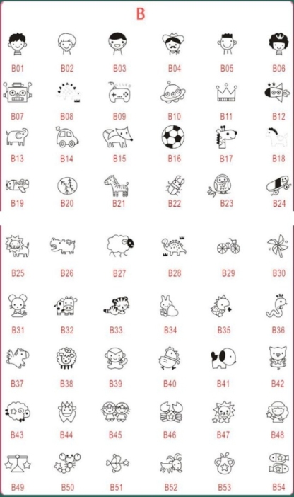 Personalisierte Kleidungsstempel Kreative Namensstempel - Süße Geschenke für Kinder