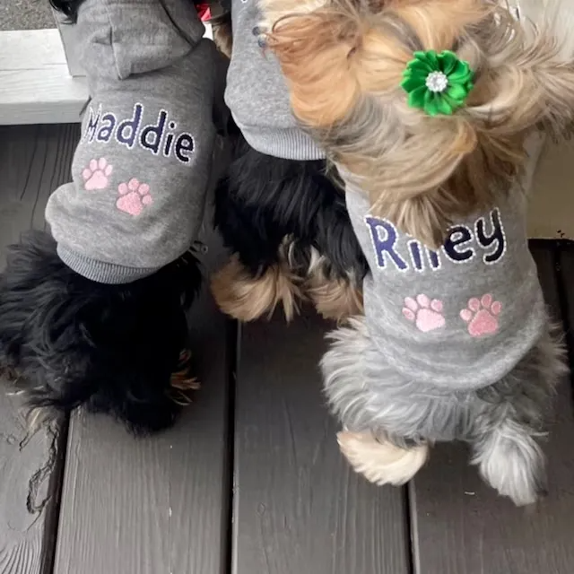 Personalisierter warmer Welpen-Hoodie