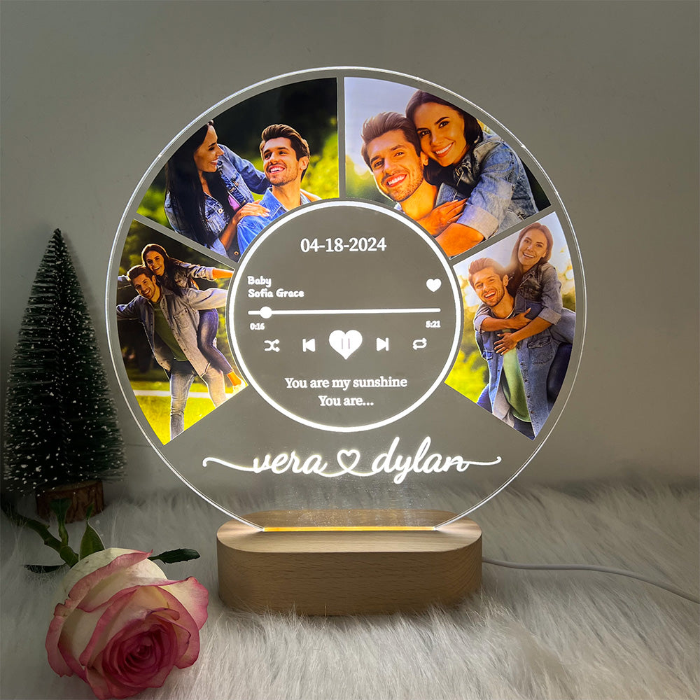 50%OFF⭐️Personalized Music Photo Night Light