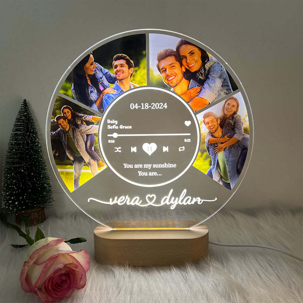 50%OFF⭐️Personalized Music Photo Night Light