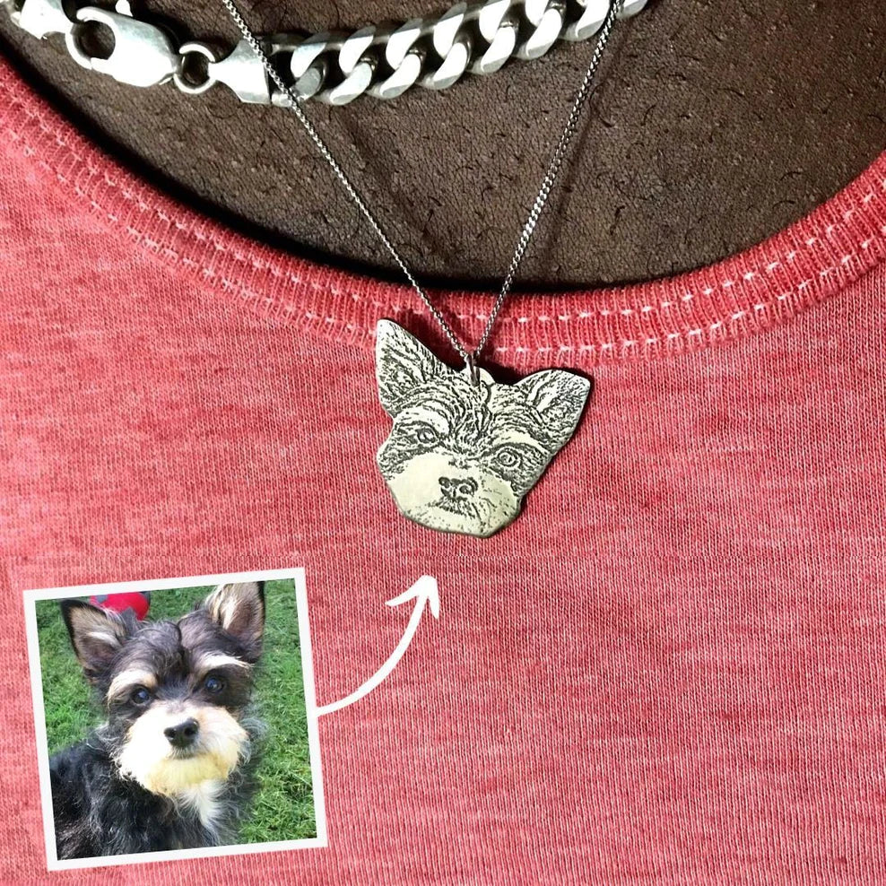 Personalized Pet Photo Necklace/Keychain