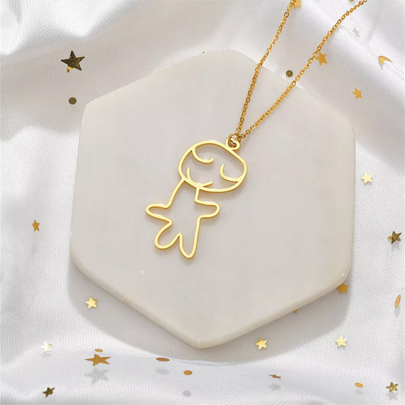 DIY Customized Kinder Cartoon Halskette