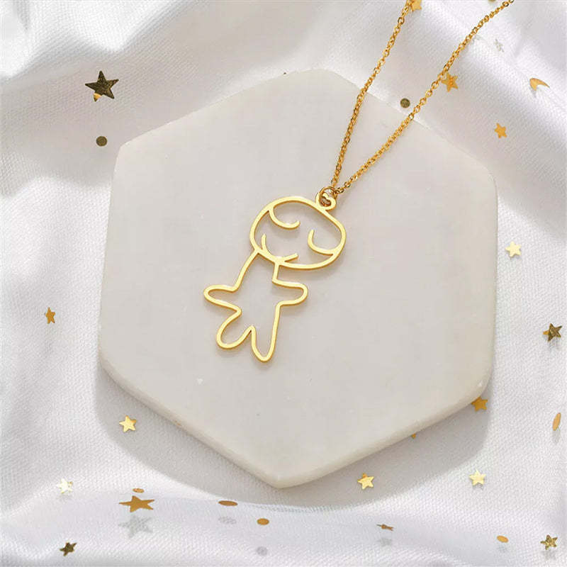 DIY Customized Kinder Cartoon Halskette